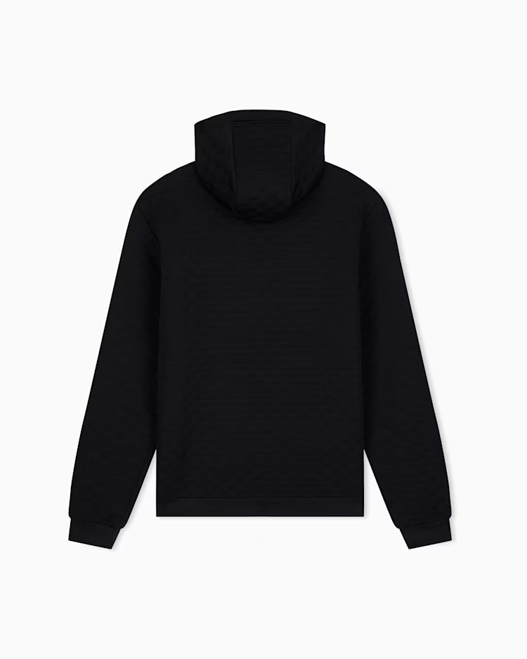 EA7 ARMANI Felpa Premium Label con cappuccio e zip intera 7M002247 AF26241 UC001 nera