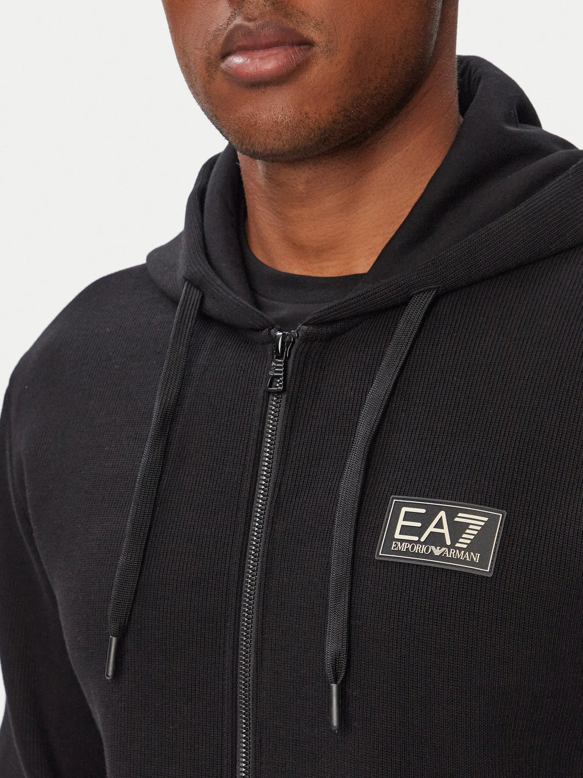 EA7 ARMANI felpa da uomo full zip 7M002233 AF21822 UC001 nera