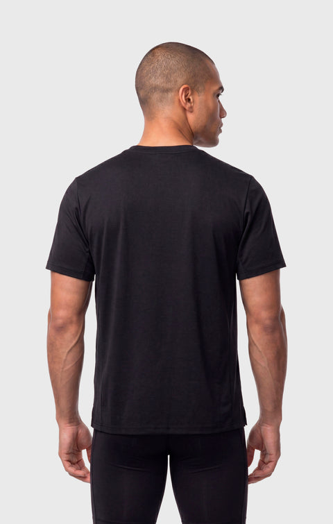 Champion t-shirt traspirante multisport da uomo 222655-KK001 nero