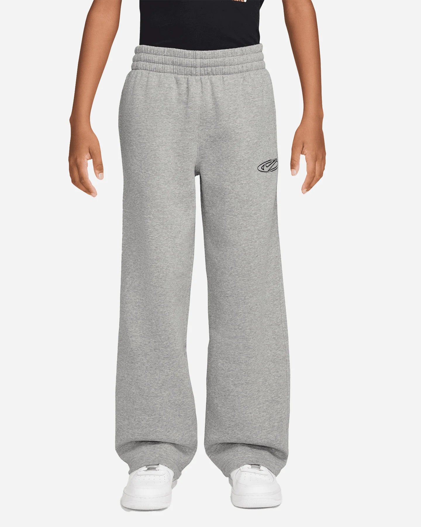 Nike pantalone sportivo da ragazzi WIDE STRAIGHT IO1693-063 grigio