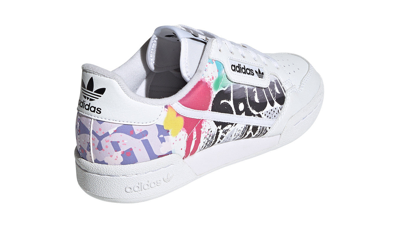 Adidas Originals scarpa sneakers da ragazzo Continental 80 EE6484 bianco