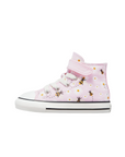 Converse scarpa in tela alta Chuck Taylor All Star Easy-On Bees A01620C rosa bianco nero