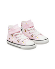 Converse scarpa in tela alta Chuck Taylor All Star Easy-On Bees A01620C rosa bianco nero