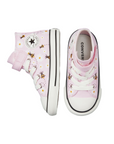 Converse scarpa in tela alta Chuck Taylor All Star Easy-On Bees A01620C rosa bianco nero