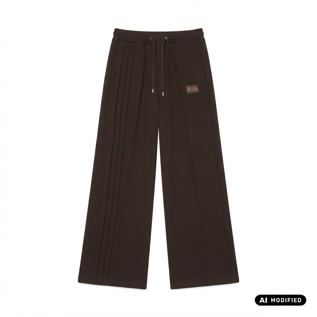Yes Zee pantalone largo da donna 1103 P329/NR00 0232 cioccolato