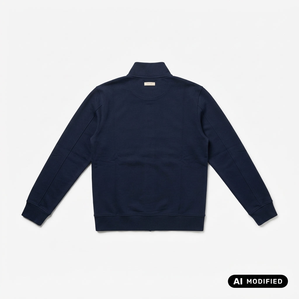 Blauer felpa con cerniera intera da uomo City 26WBLUF01315-007693 888 blu