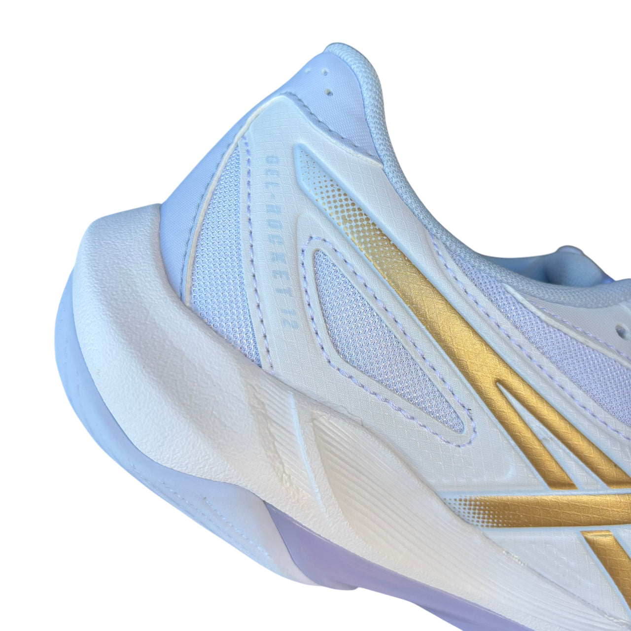 ASICS Gel-Rocket 12 1072A119-102 Bianco/Champagne | Scarpe Volley Donna Indoor  - tallone