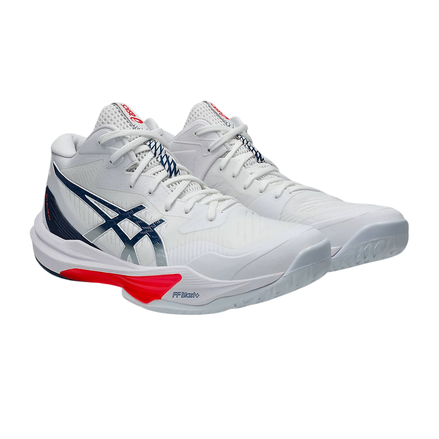 ASICS Sky Elite FF MT 3 1051A081-104 | Scarpe Volley Uomo Alte Prestazioni Bianco Blu coppia