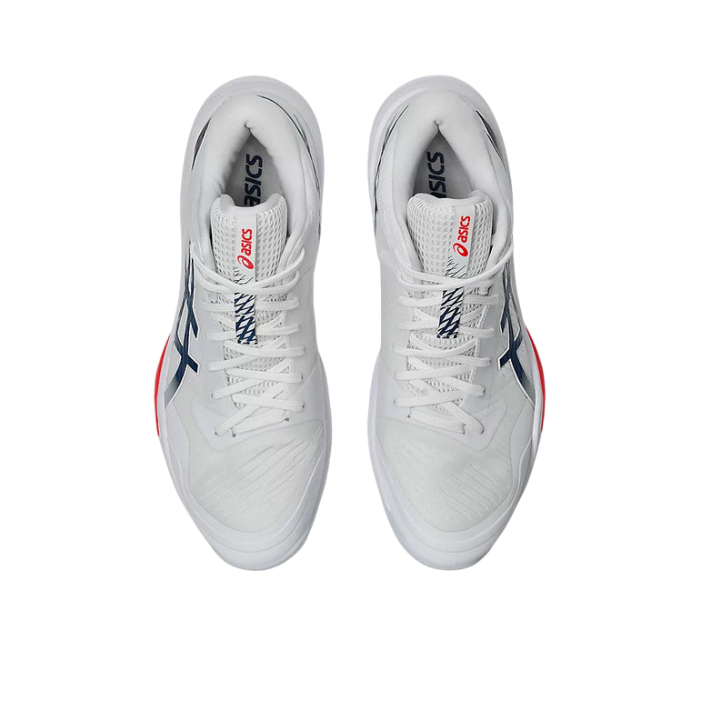 ASICS Sky Elite FF MT 3 1051A081-104 | Scarpe Volley Uomo Alte Prestazioni Bianco Blu vista dall'alto