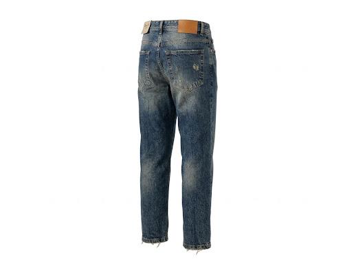 Setteduesette by Klixs pantalone jeans uomo Kevin 01170VP rotto slavato blu