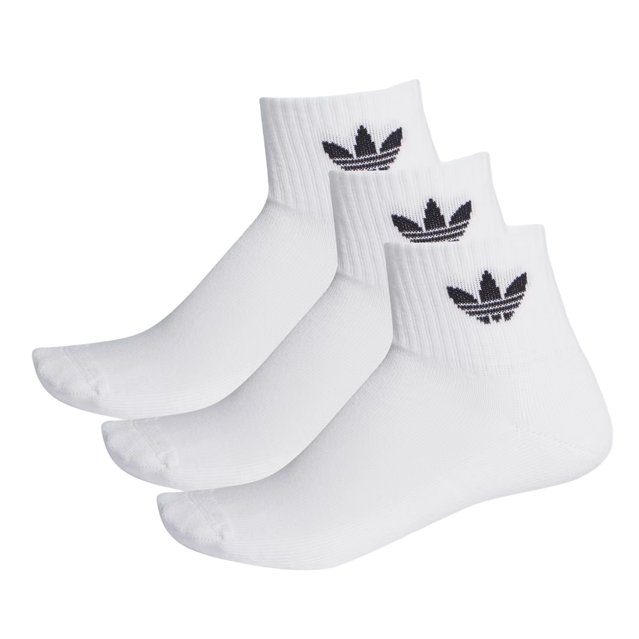Adidas Originals calza altezza media FT8529 bianco Confezione da 3 paia