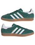 Adidas Originals scarpa sneakers da adulto Gazelle Indoor JI2062 verde-bianco-gomma