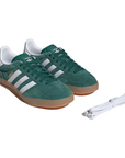 Adidas Originals scarpa sneakers da adulto Gazelle Indoor JI2062 verde-bianco-gomma