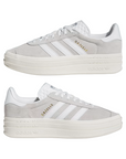 Adidas Originals scarpa sneakers da donna Gazelle Bold HQ6893 grigio-bianco