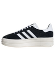 Adidas Originals scarpa sneakers da donna Gazelle Bold HQ6912 nero-bianco