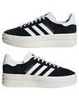 Adidas Originals scarpa sneakers da donna Gazelle Bold HQ6912 nero-bianco