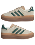 Adidas Originals scarpa sneakers da donna Gazelle Bold ID7056 crema-verde