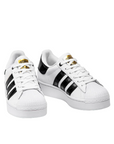 Adidas Originals scarpa sneakers da donna con zeppa Superstar Bold FV3336 bianco nero