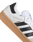 Adidas Originals scarpa sneakers da ragazza Samba XLG JH6516 bianco-nero