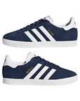 Adidas Originals scarpa sneakers da ragazzi Gazelle BY9144 blu-bianco