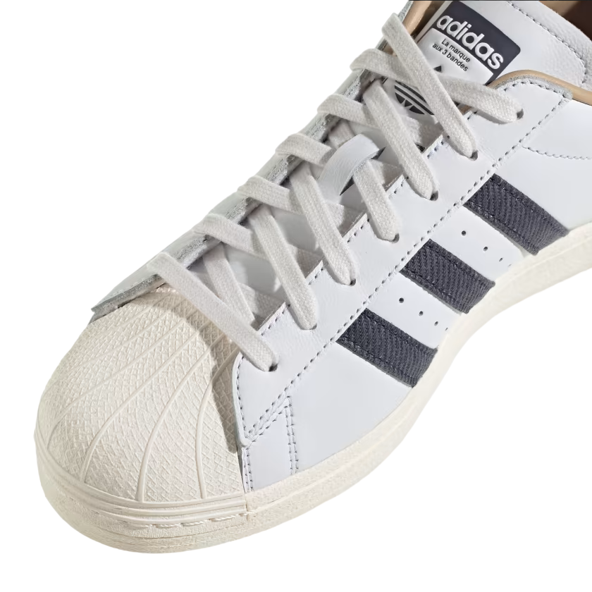 Adidas Originals scarpa sneakers da uomo Superstar ID4685 bianco-blu