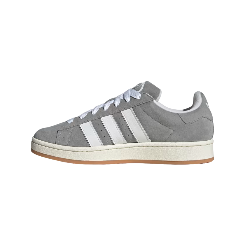 Adidas Campus 00S HQ8707 sneakers uomo grigio-bianco pelle pregiata streetwear