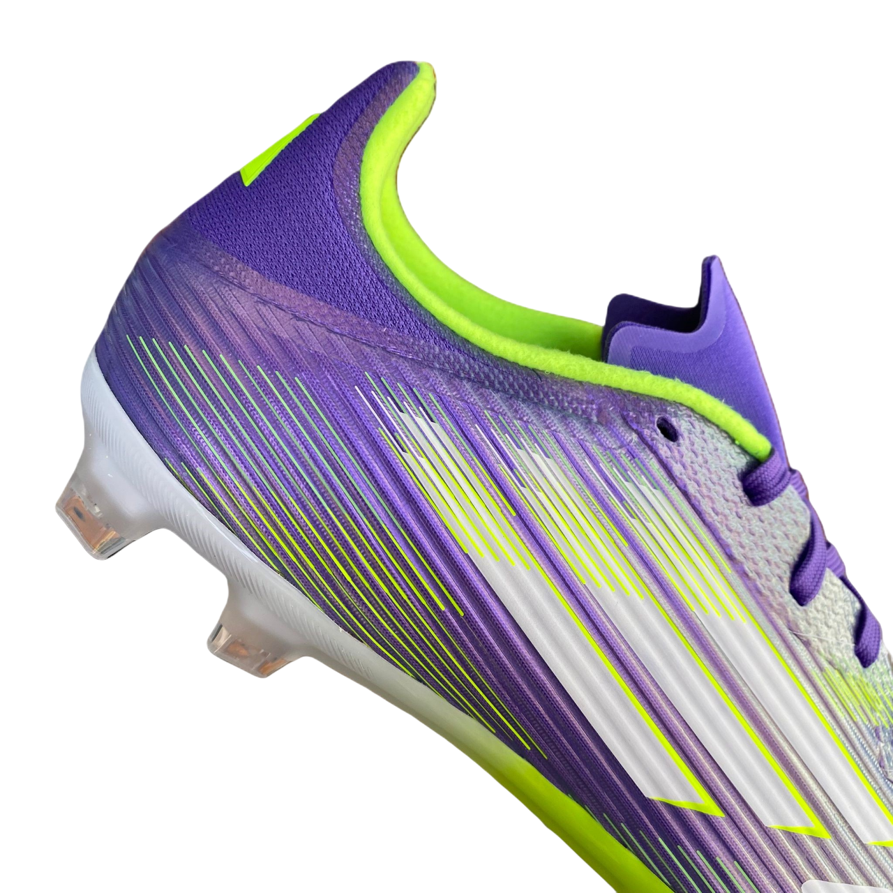 Scarpa da calcio Adidas F50 League colore viola con tecnologia FG/MG per velocità massima, modello JI0003, tacchetti