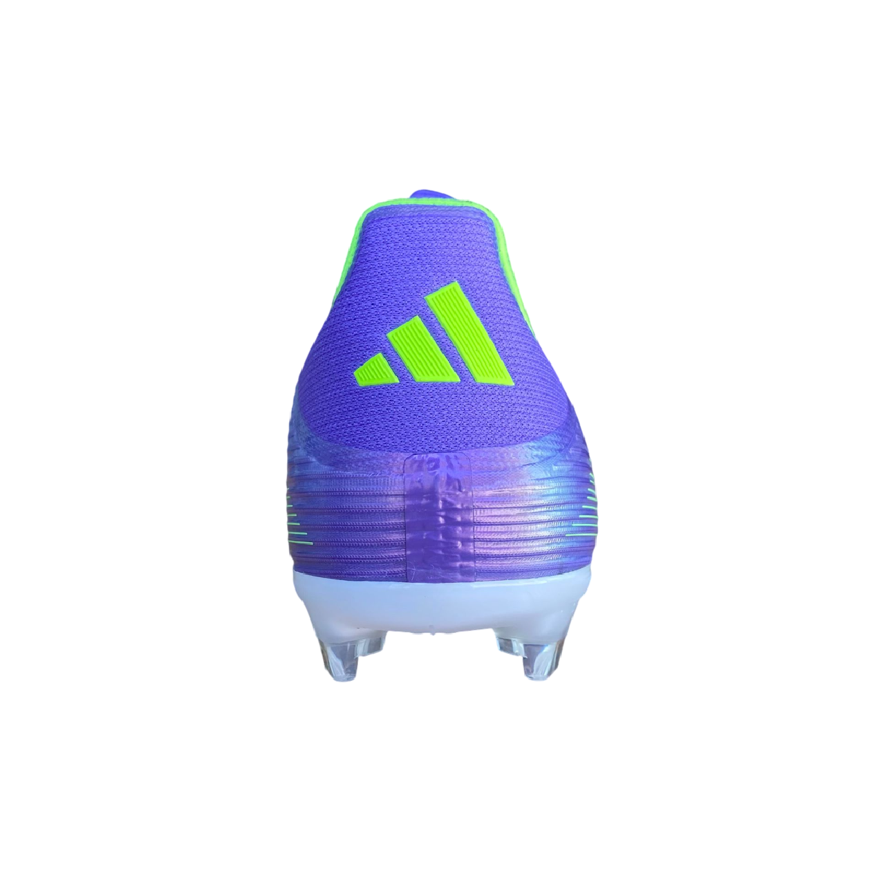 Scarpa da calcio Adidas F50 League colore viola con tecnologia FG/MG per velocità massima, modello JI0003, tallone