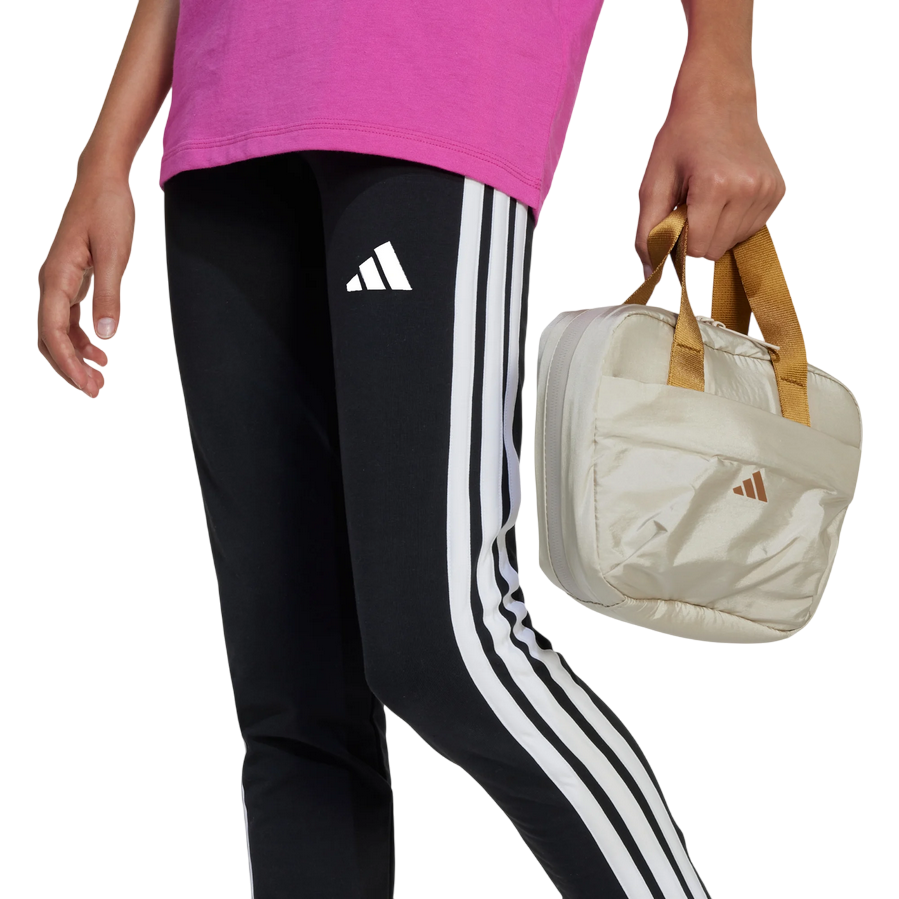 Leggings sportivi Adidas Essentials JD6473 nero per donna, abbigliamento fitness di qualità premium, logo