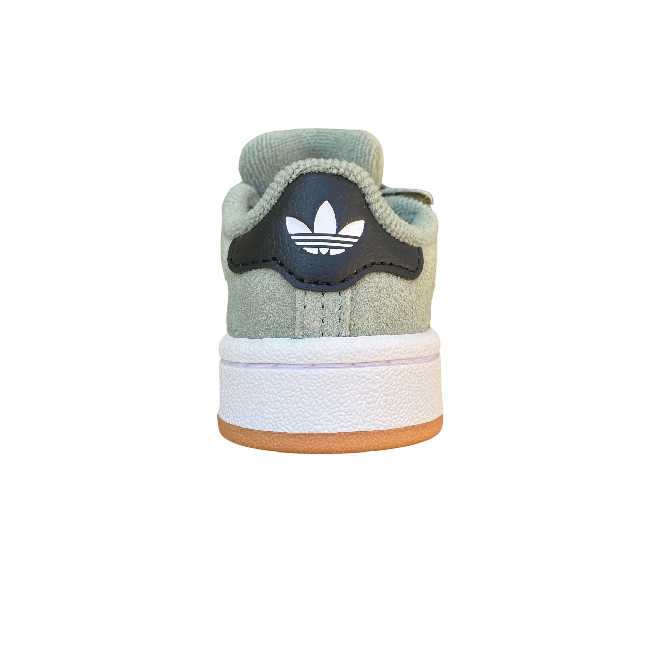 Adidas Originals scarpa sneakers da bambino con strappo e laccio elastico Campus 00s JP5512 verde-bianco