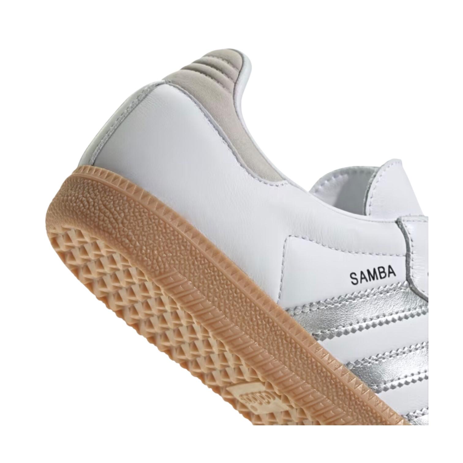 Adidas Originals scarpa sneakers da donna Samba OG JI2725 bianco-argento