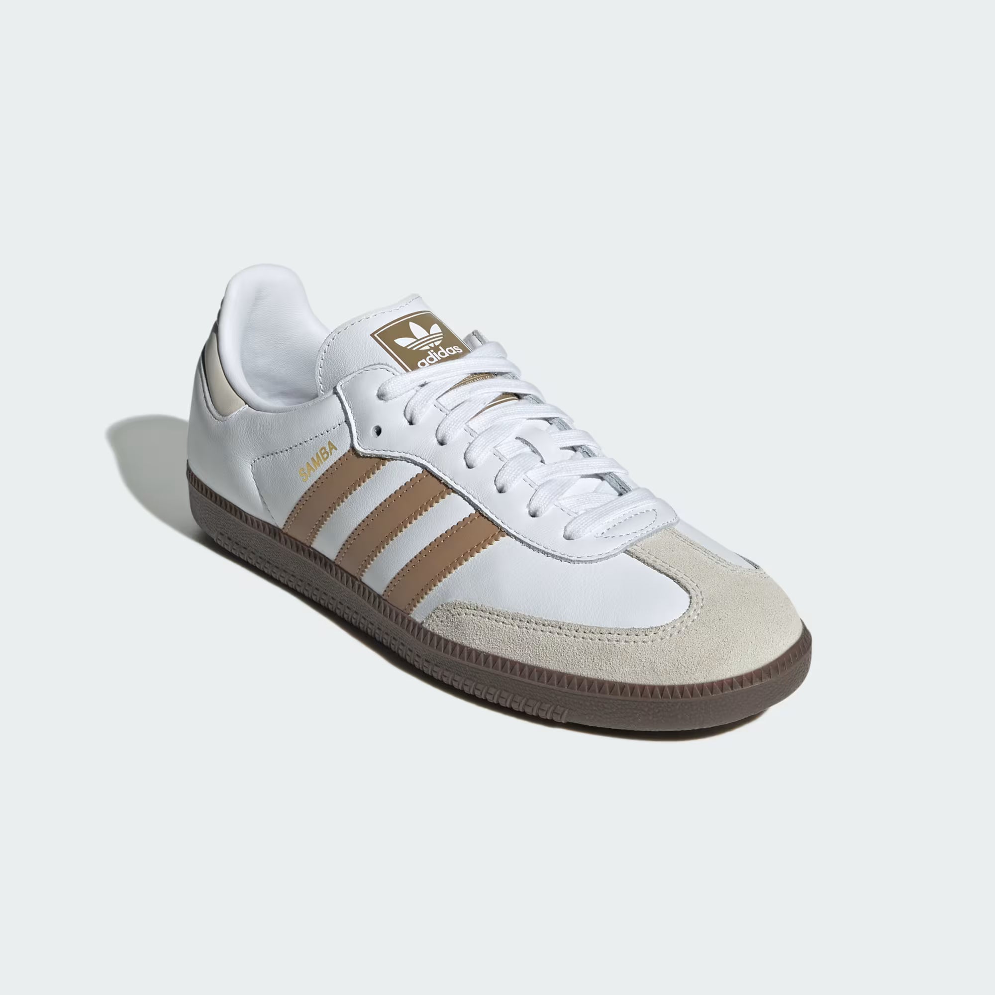 Adidas Originals scarpa sneakers da uomo Samba OG JR0912 bianco avanti