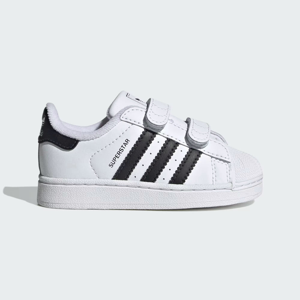 Adidas Originals scarpa sneakers infanti con velcro Superstar II JI3990 bianco-nero