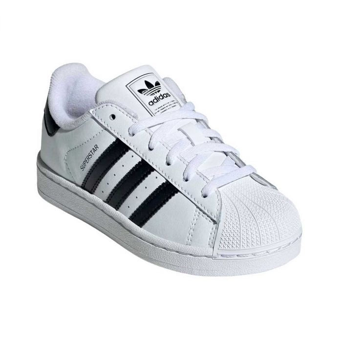 Adidas Originals scarpa sneakers junior Superstar JH998 bianco-nero