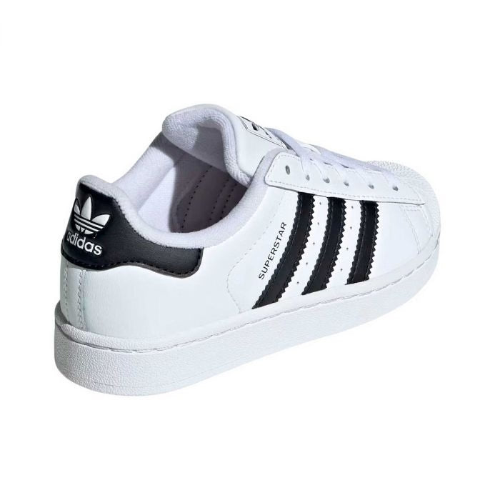 Adidas Originals scarpa sneakers junior Superstar JH998 bianco-nero