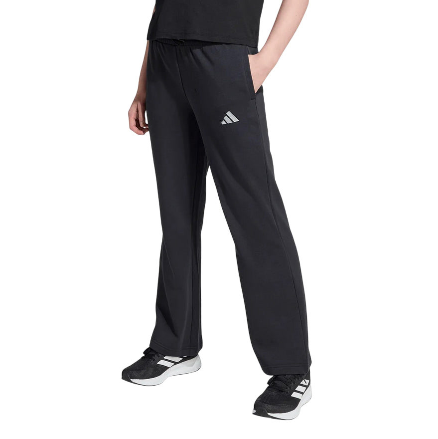 Adidas Pantaloni da ragazza JG GLAM PT JN2226 Neri - Vista Frontale