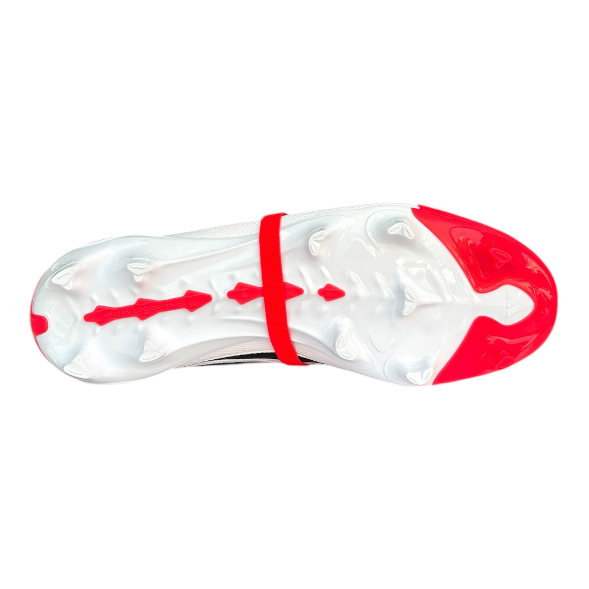 Adidas Scarpa Calcio Predator League FT/FG JS0422 Rosso Bianco Uomo Nanostrike linguetta con elastico particolare vista suola