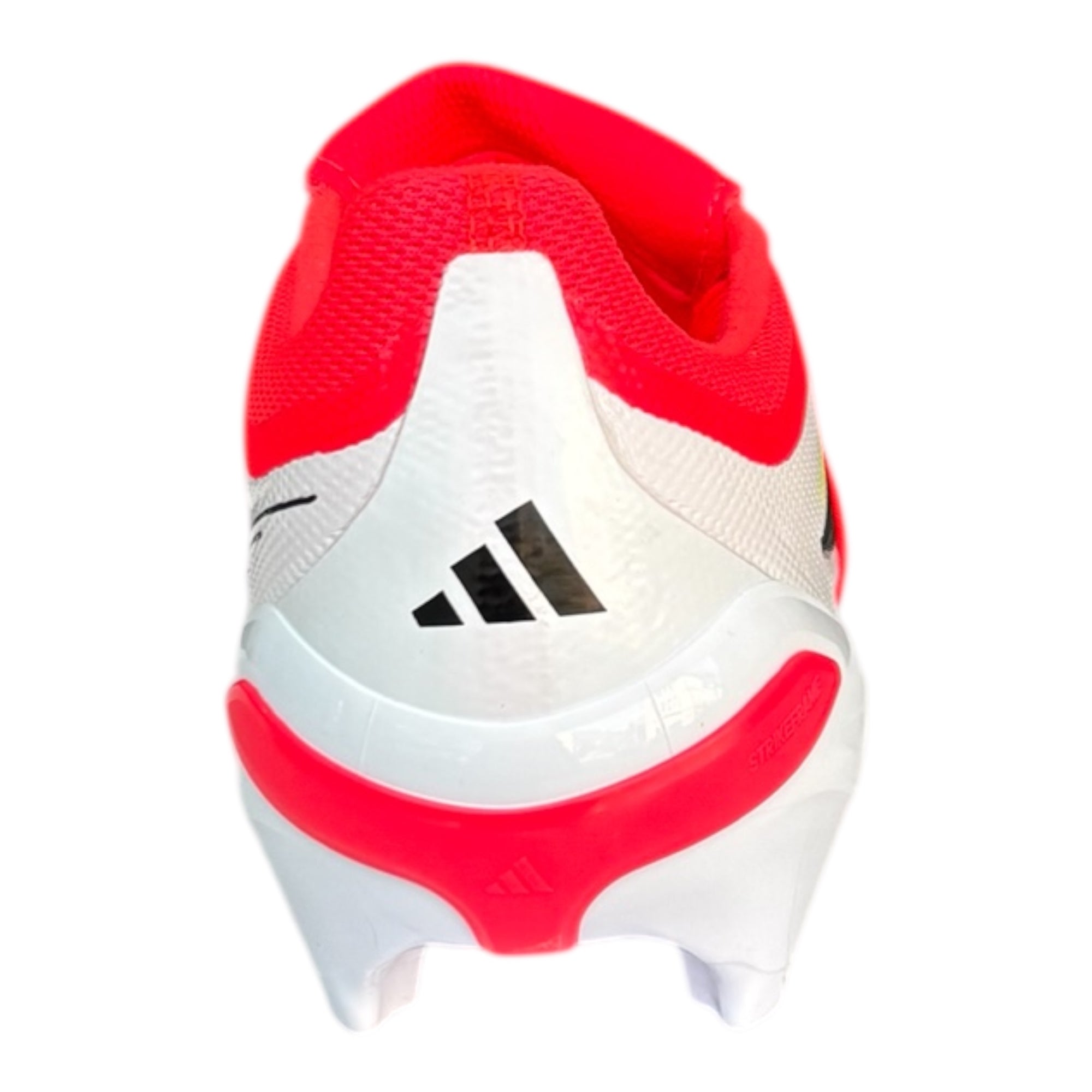 Adidas Scarpa Calcio Predator League FT/FG JS0422 Rosso Bianco Uomo Nanostrike linguetta con elastico particolare vista tallone