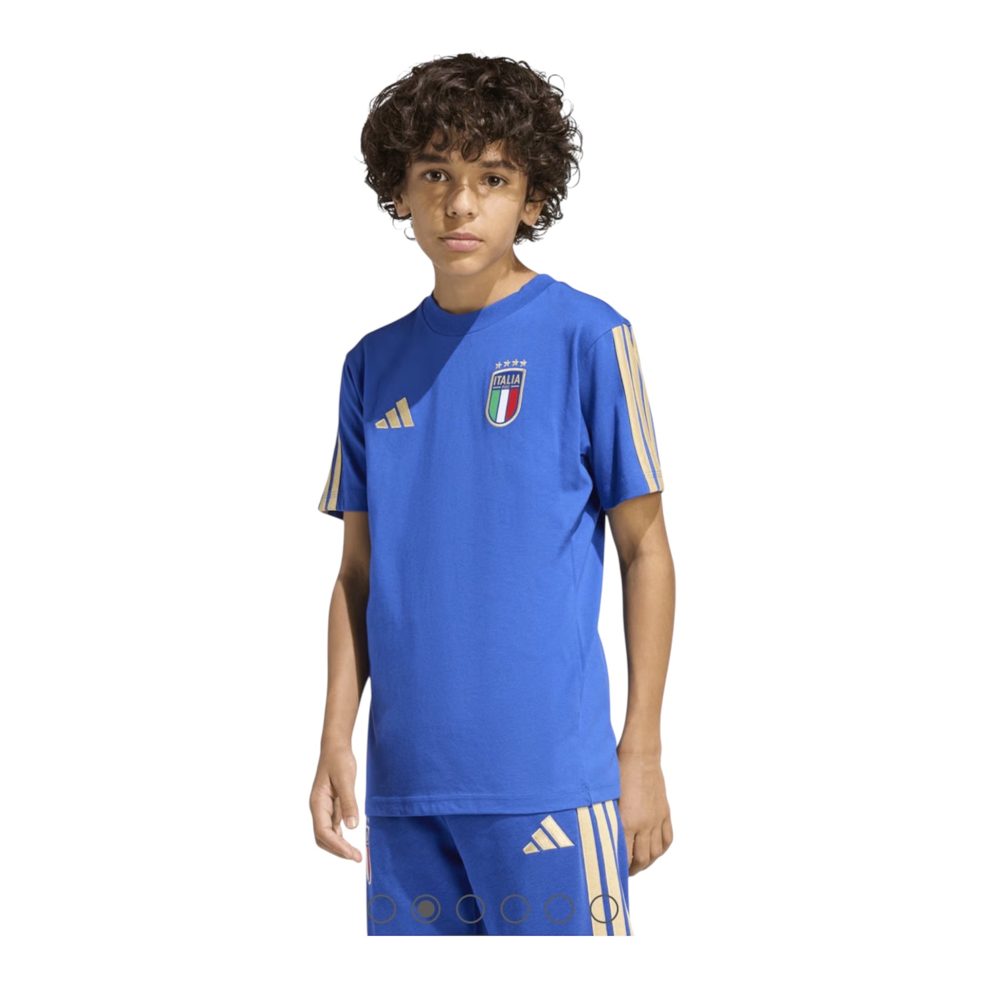 Adidas maglietta FIGC DNA Italy JY9540 azzurra completo