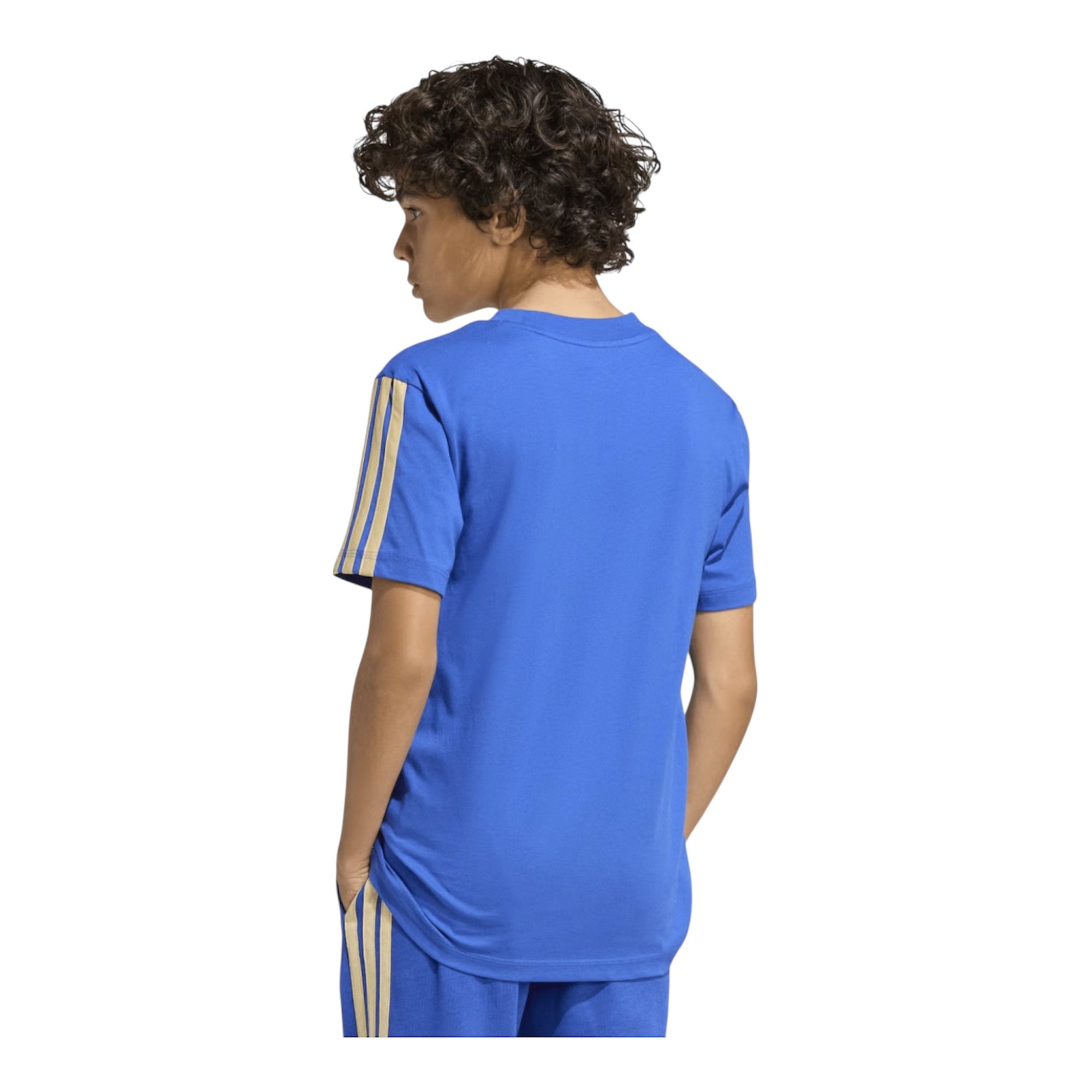 Adidas maglietta FIGC DNA Italy JY9540 azzurra dietro