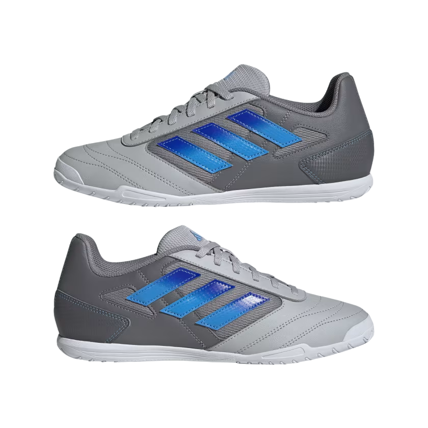 Adidas scarpa da calcetto da uomo Super Sala 2 Indoor IE7556 grigio-blu
