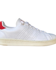 Adidas scarpa sneaker da uomo Advantage EG3773 bianco-rosso