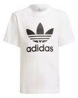 Adidas completo da ragazzo t-shirt e pantaloncino H25274 bianco nero