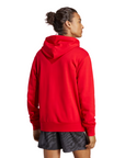 Adidas felpa con cappuccio da uomo Essentials Grande Logo IC9365 rosso