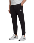 Adidas pantalone sportivo con polsino in cotone felpato da uomo HL2236 nero