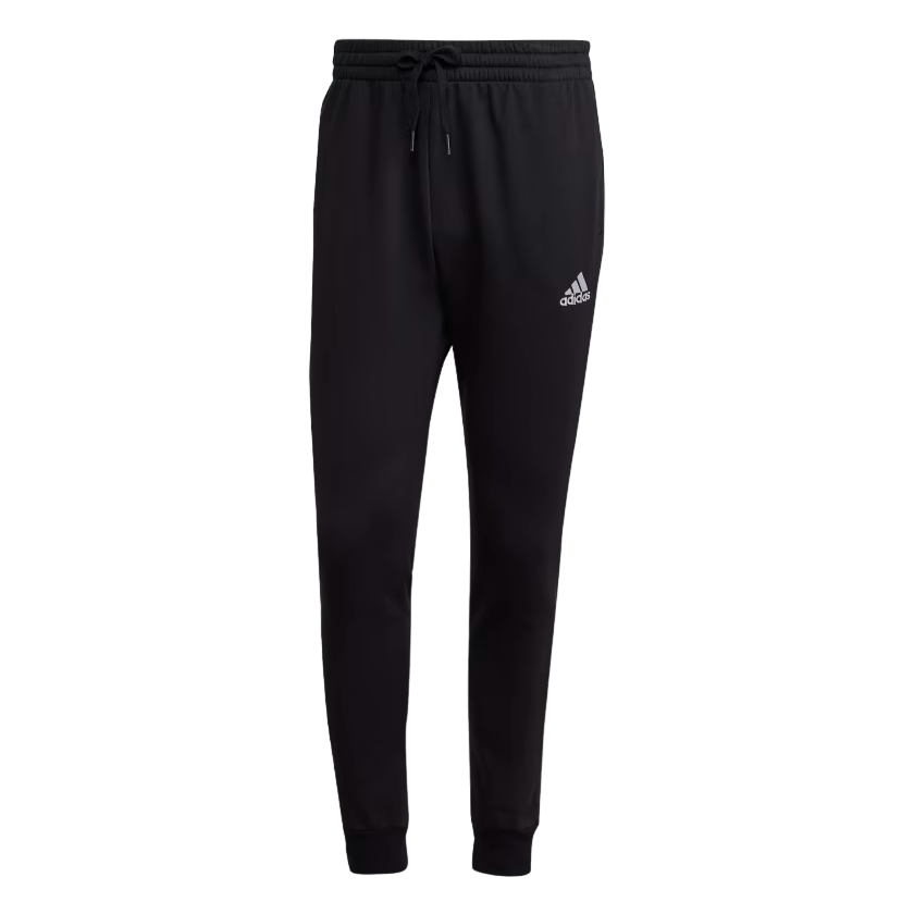 Adidas pantalone sportivo con polsino in cotone felpato da uomo HL2236 nero