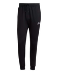 Adidas pantalone sportivo con polsino in cotone felpato da uomo HL2236 nero