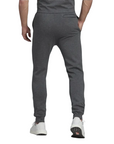 Adidas pantalone sportivo da uomo in cotone felpato HL2243 grigio