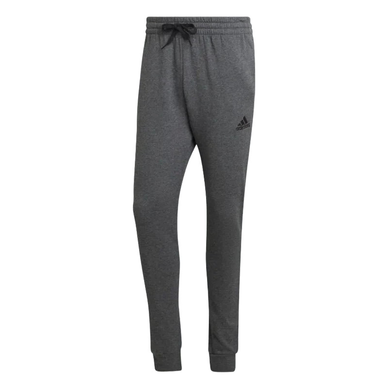 Adidas pantalone sportivo da uomo in cotone felpato HL2243 grigio