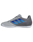 Adidas scarpa da calcetto da uomo Super Sala 2 Indoor IE7556 grigio-blu